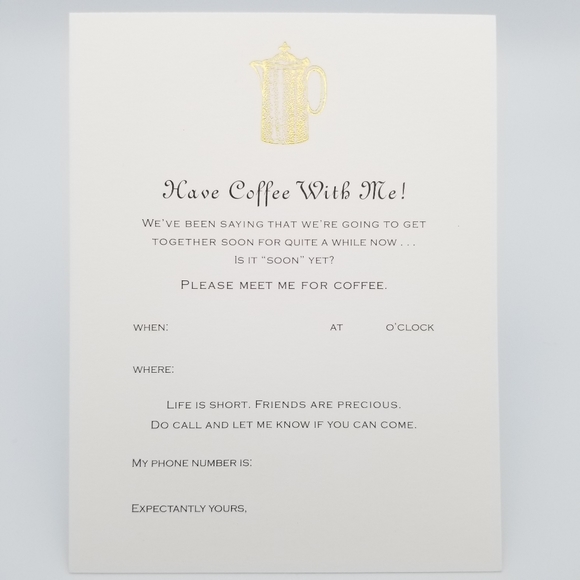 HAVE COFFEE WITH ME! Invitations by Studio Z - Picture 1 of 4